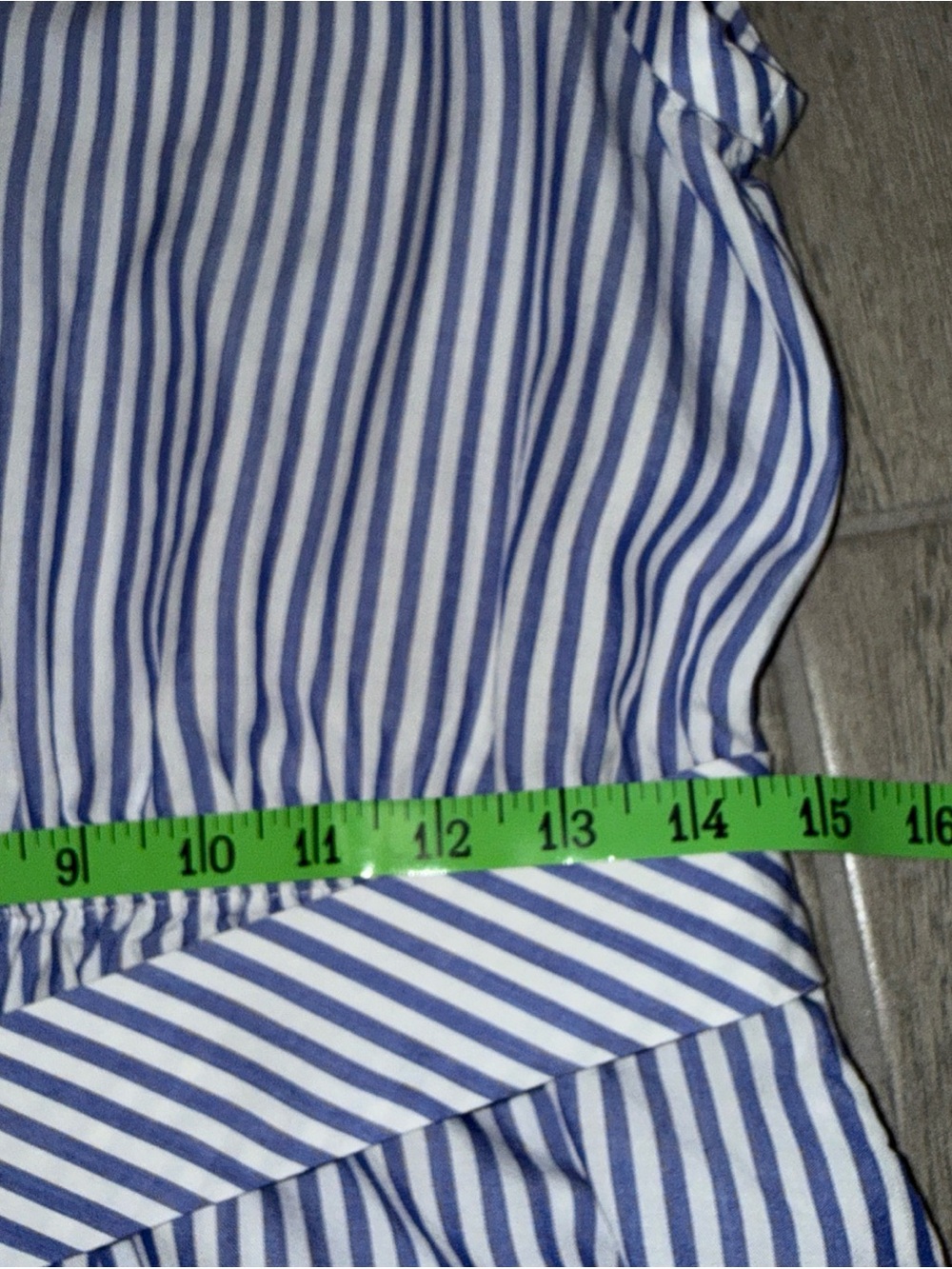 Banana Republic Classic Shirt Dress Womens 6 Blue White Stripe Nautical *READ - Picture 12 of 13